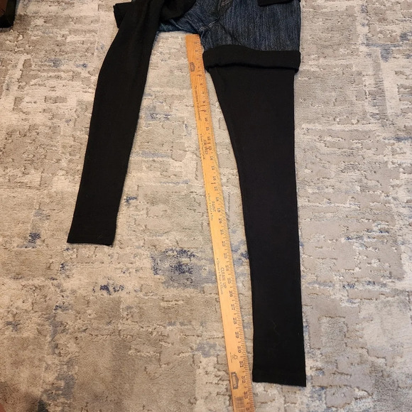 Alberto Makali denim shorts black sweater tights combo pants size 4 - Picture 17 of 17